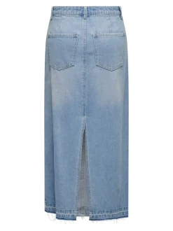 New JDYBELLA Denim Denim-nederdel Lang nederdel Dame Nederdele|Denimnederdele