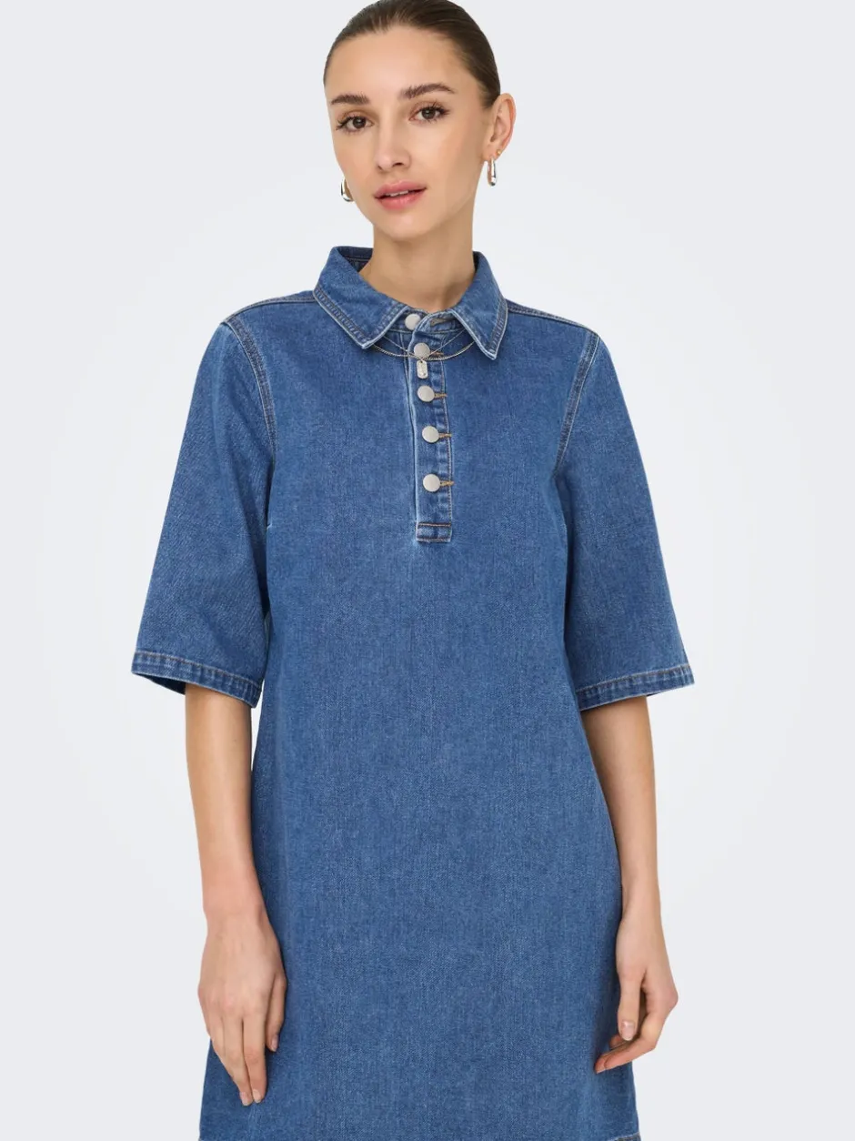 Online JDYBELLA Midikjole Dame Kjoler|Double Denim