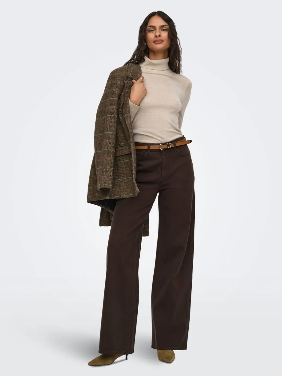 Sale JDYCARINA Høj talje Wide leg fit Jeans Dame Jeans|Jeans