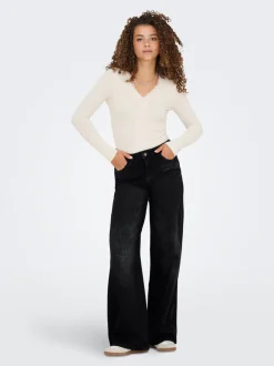 JDYCARINA Høj talje Wide leg fit Jeans Dame Jeans|Jeans