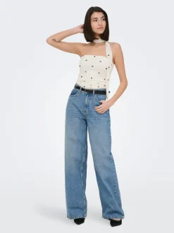 Outlet JDYCARINA Høj talje Wide leg fit Jeans Dame Jeans|Jeans