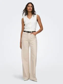 Discount JDYCARINA Høj talje Wide leg fit Jeans Dame Jeans|Jeans