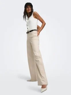 Discount JDYCARINA Høj talje Wide leg fit Jeans Dame Jeans|Jeans