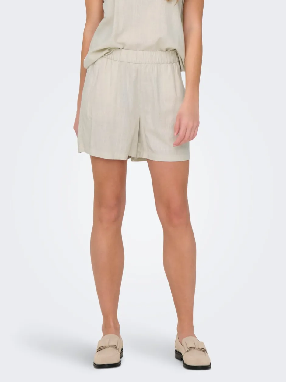 Outlet JDYCAYA Høj talje Regular fit Hør Shorts Dame Shorts