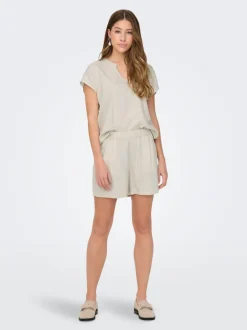 Outlet JDYCAYA Høj talje Regular fit Hør Shorts Dame Shorts