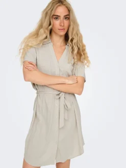 Hot JDYCAYA Hør Kort kjole Dame Kjoler