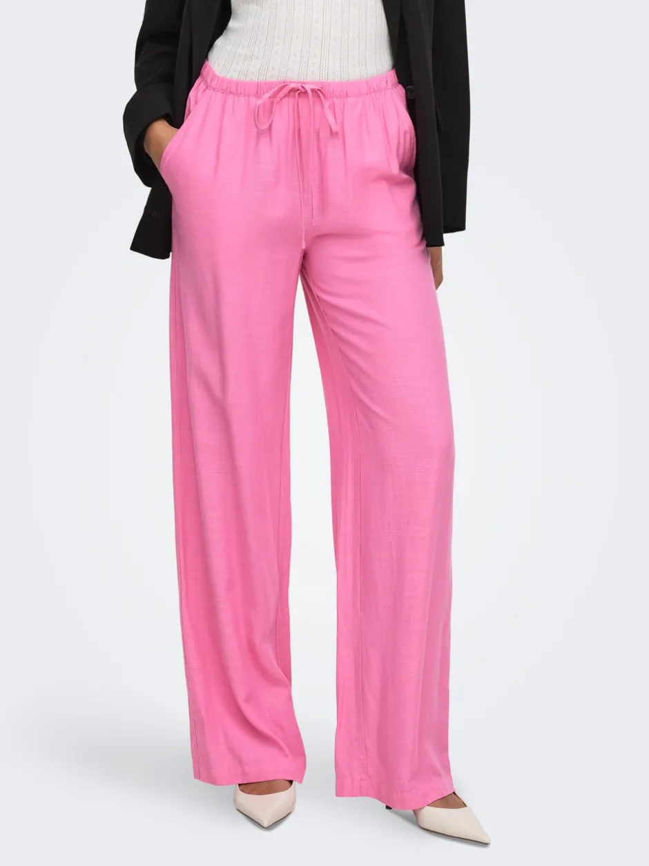 JDYCAYA Wide leg fit Hør Bukser Dame Bukser