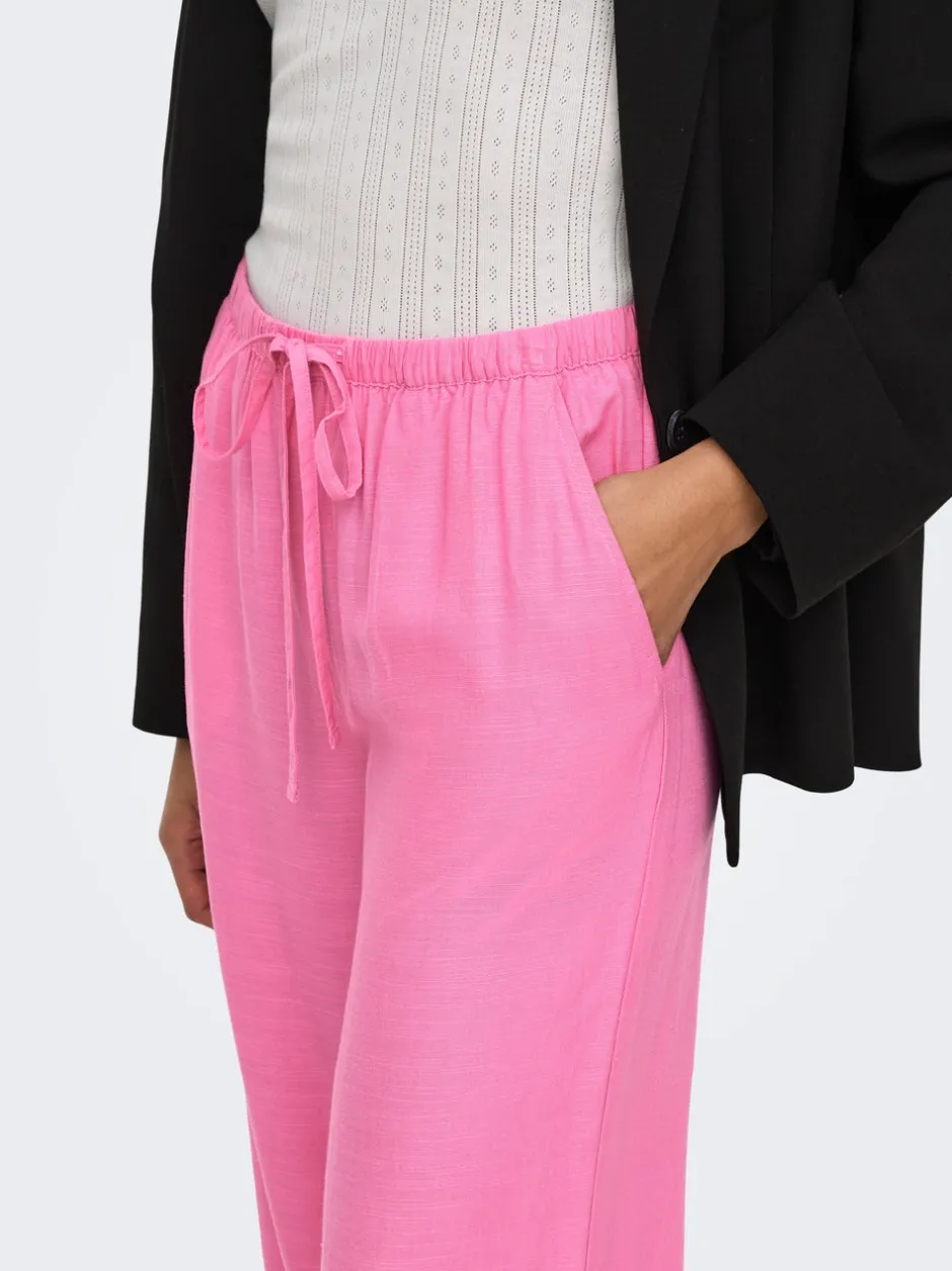 JDYCAYA Wide leg fit Hør Bukser Dame Bukser