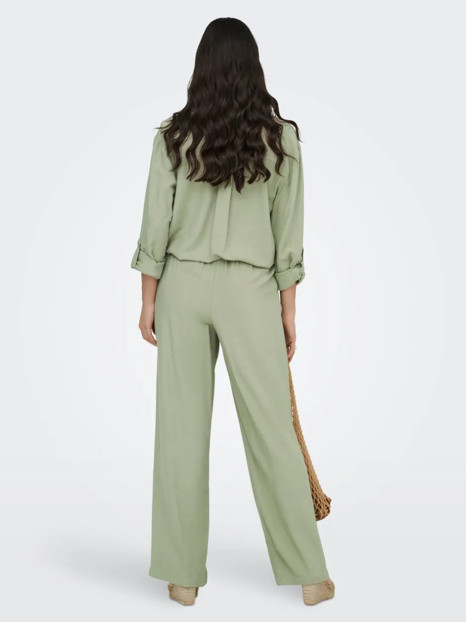 Best JDYCAYA Wide leg fit Hør Bukser Dame Bukser