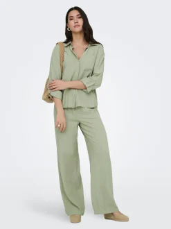 Best JDYCAYA Wide leg fit Hør Bukser Dame Bukser