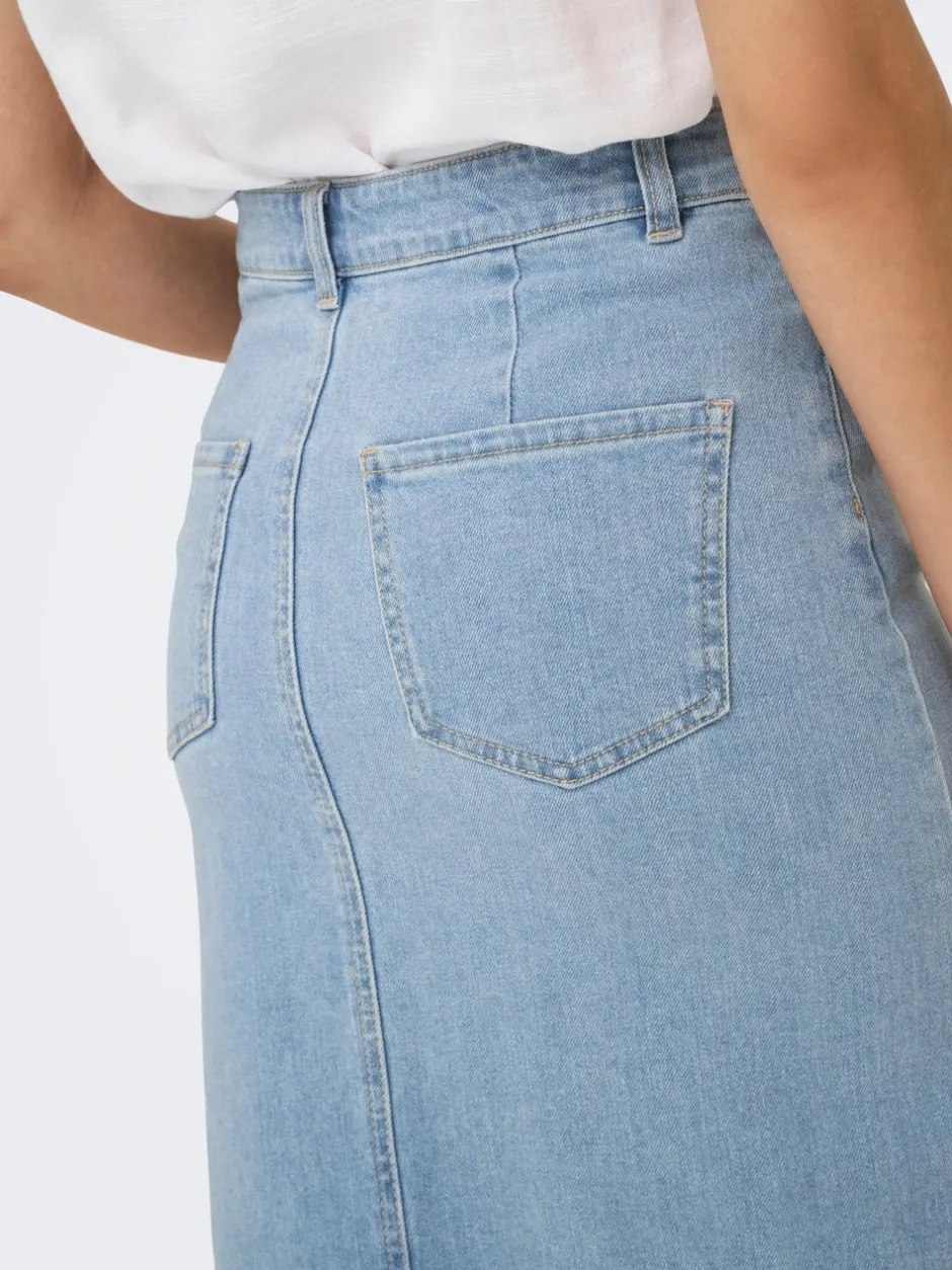 Outlet JDYDAKOTA Denim Denim-nederdel Midinederdel Dame Nederdele|Denimnederdele