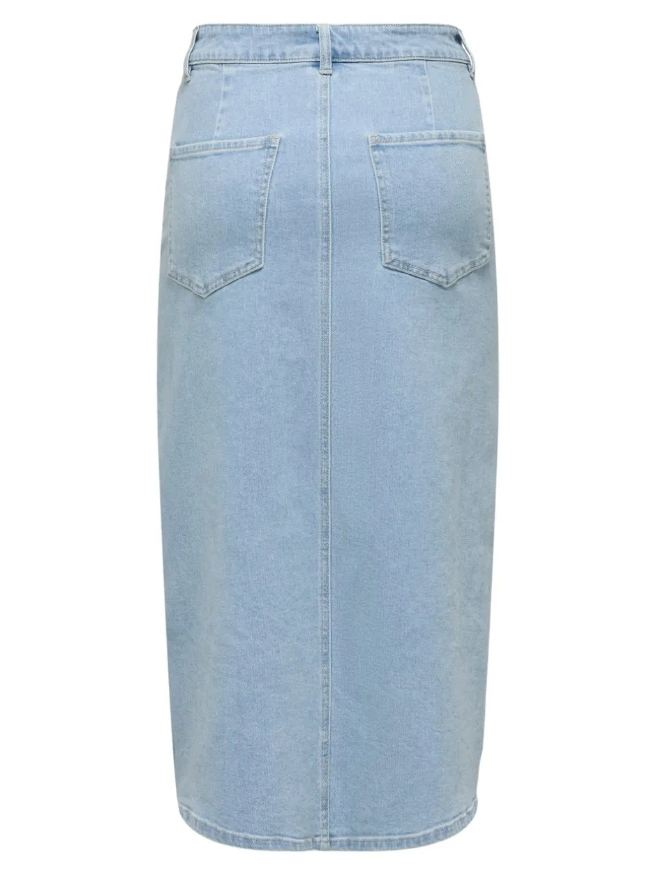 Outlet JDYDAKOTA Denim Denim-nederdel Midinederdel Dame Nederdele|Denimnederdele