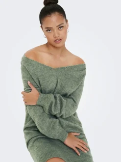 Clearance JDYELANORA Lang kjole Dame Strik & Cardigans|Kjoler