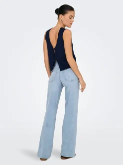 Discount JDYFELINA-FINA Høj talje Wide leg fit Jeans Dame Jeans|Jeans