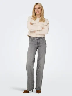 JDYFELINA-FINA Høj talje Wide leg fit Jeans Dame Jeans|Jeans