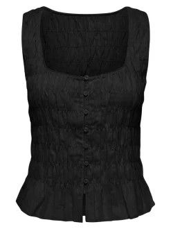 New JDYFENJA Hør Top Dame Toppe