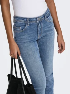 Online JDYFINA Mellemhøj talje Skinny fit Jeans Dame Jeans|Jeans
