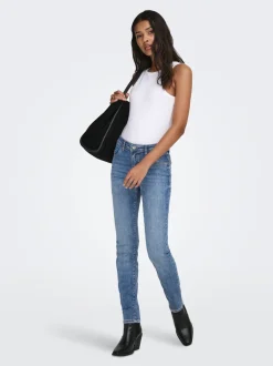 Online JDYFINA Mellemhøj talje Skinny fit Jeans Dame Jeans|Jeans