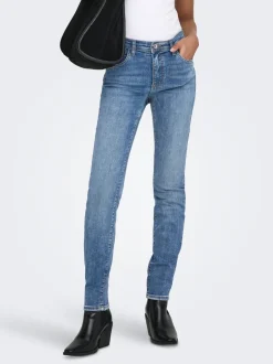 Online JDYFINA Mellemhøj talje Skinny fit Jeans Dame Jeans|Jeans