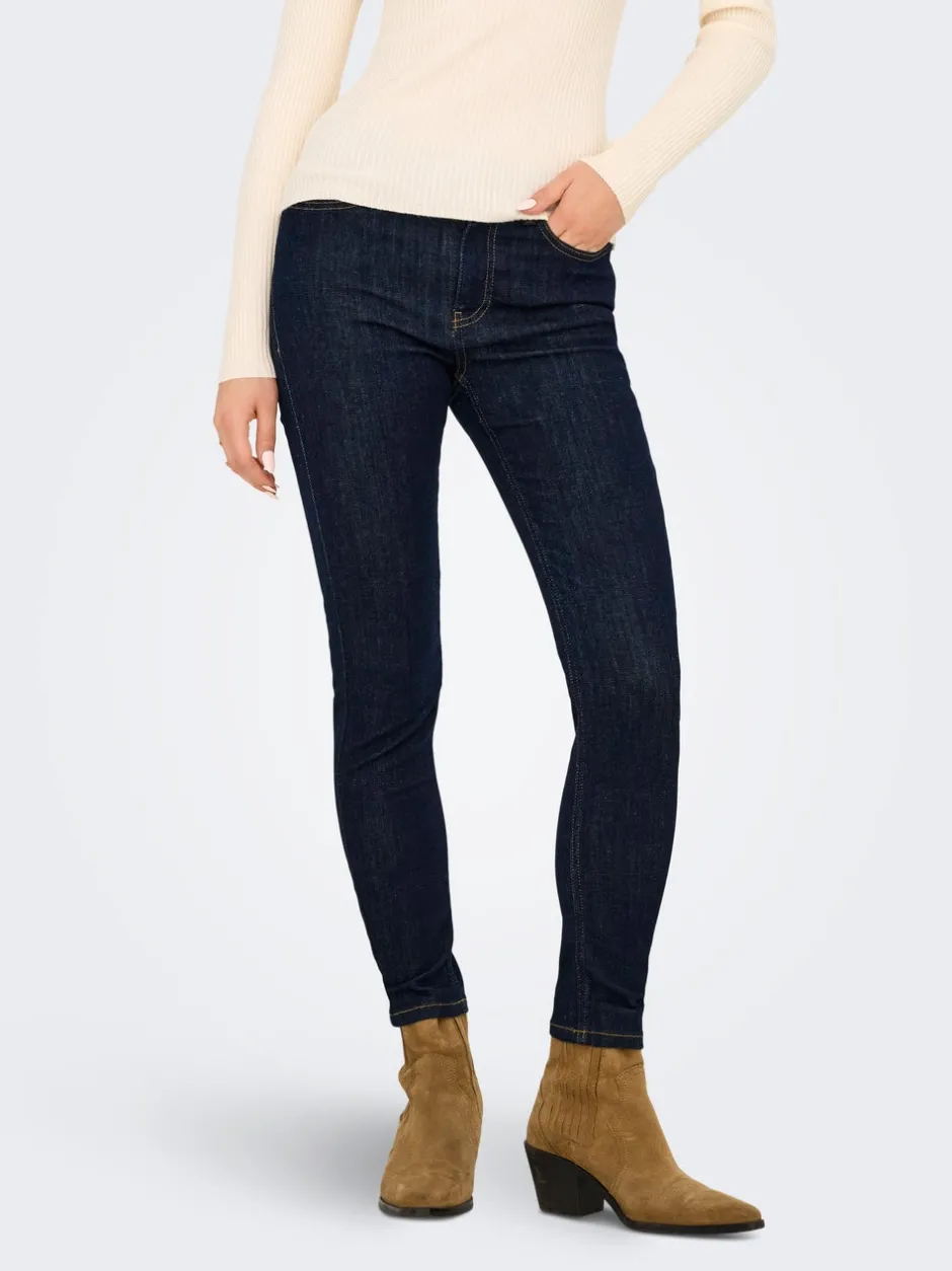 Best JDYFINA Mellemhøj talje Skinny fit Ankellængde Jeans Dame Jeans|Jeans