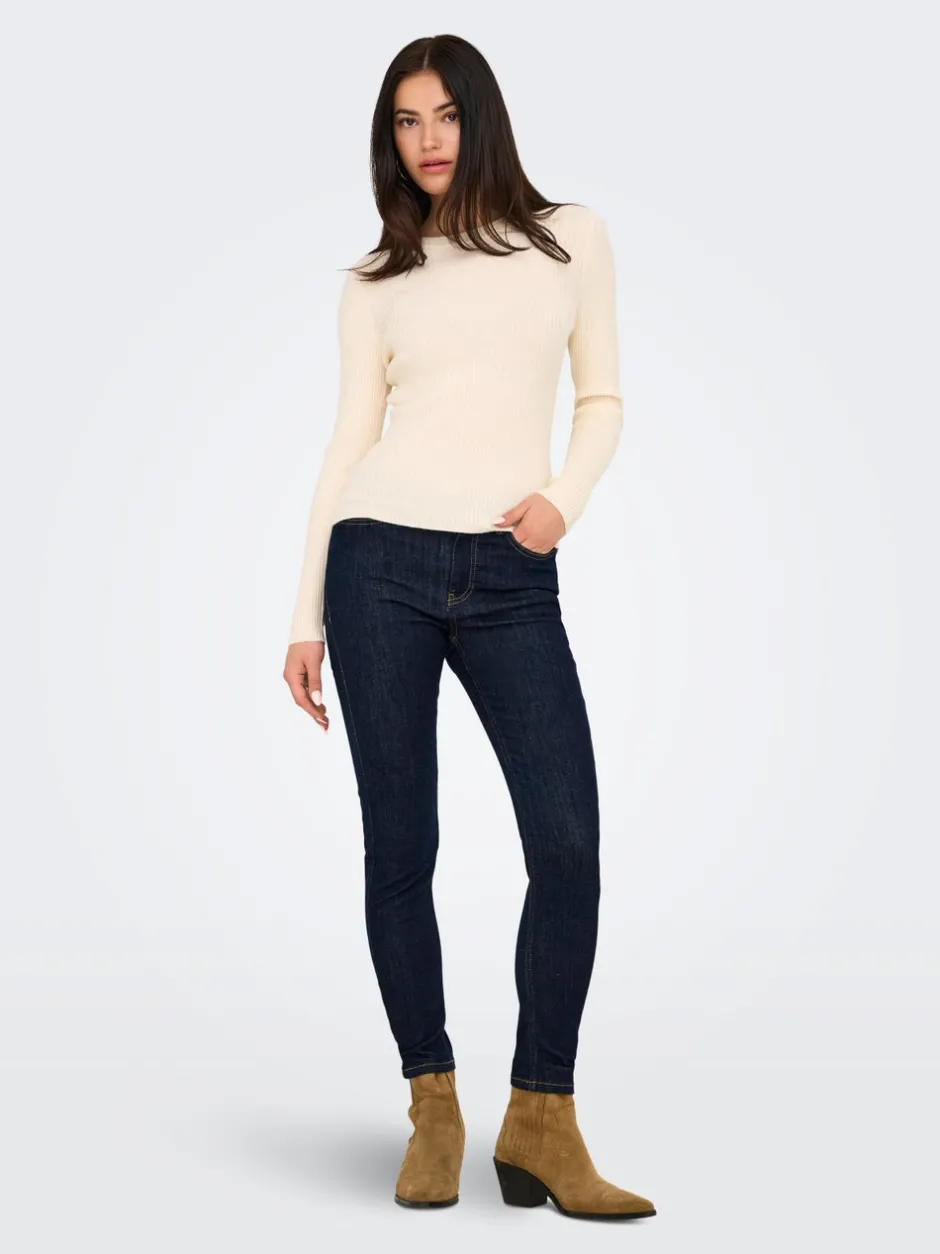 Best JDYFINA Mellemhøj talje Skinny fit Ankellængde Jeans Dame Jeans|Jeans