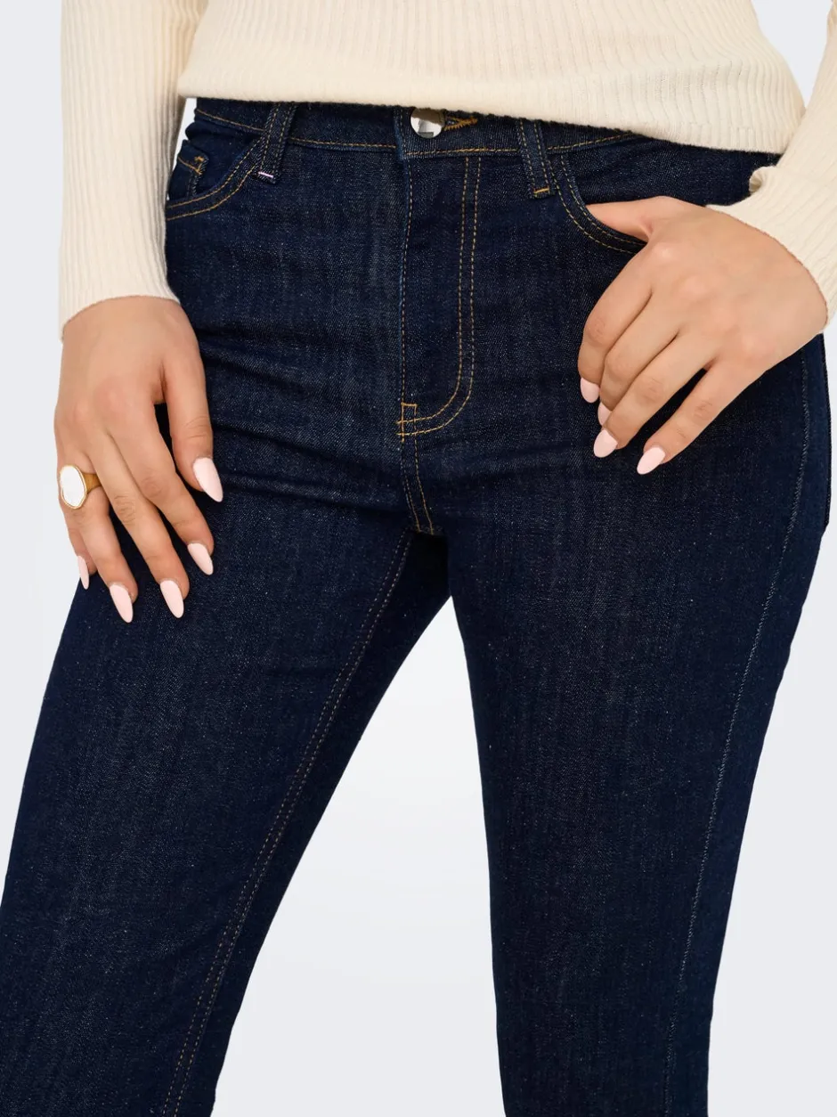 Best JDYFINA Mellemhøj talje Skinny fit Ankellængde Jeans Dame Jeans|Jeans