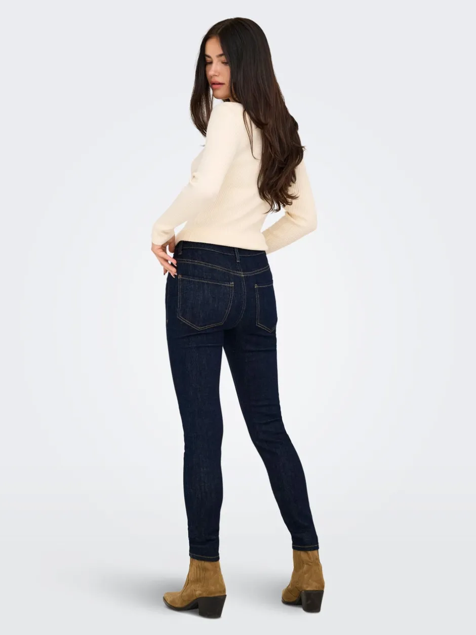 Best JDYFINA Mellemhøj talje Skinny fit Ankellængde Jeans Dame Jeans|Jeans