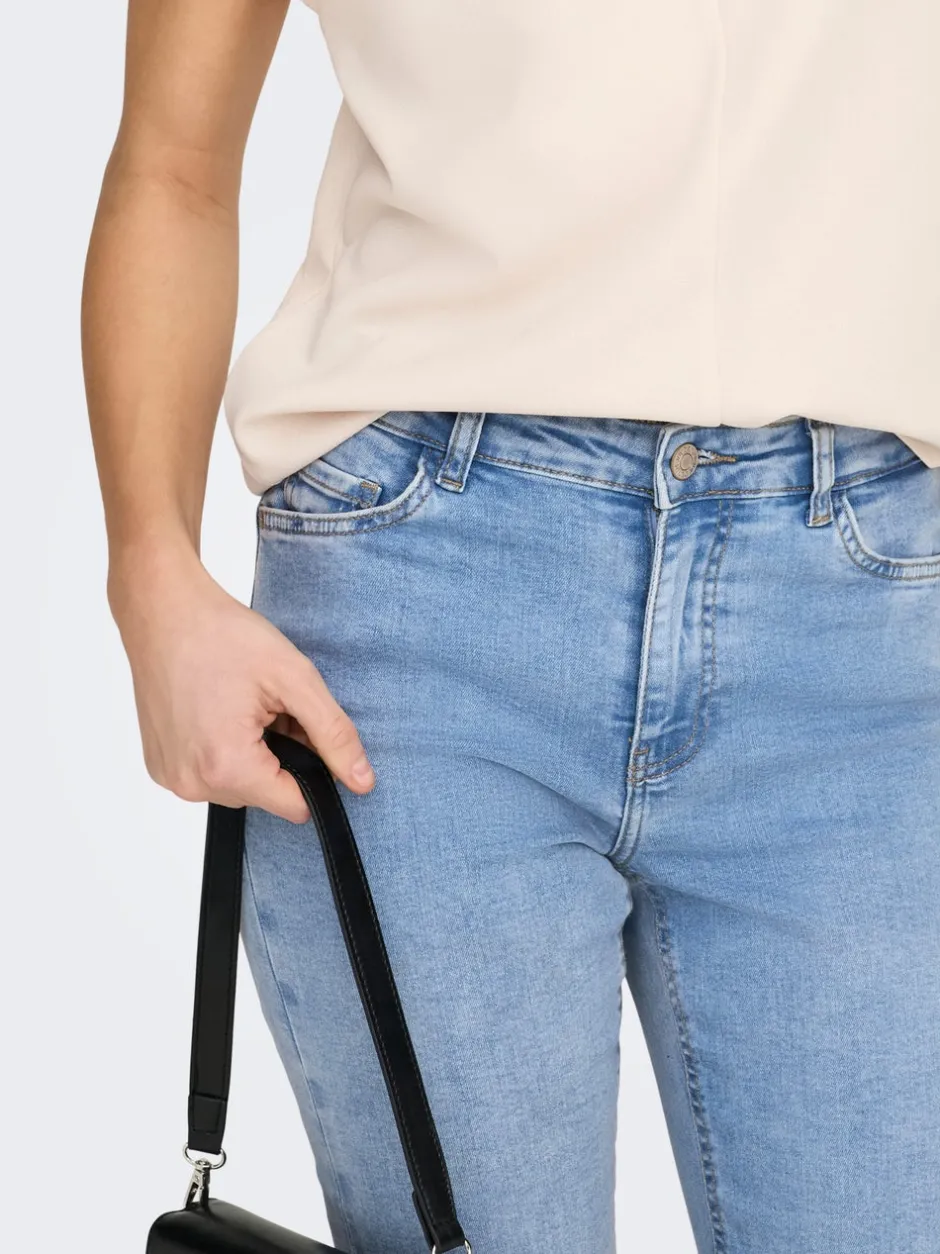Clearance JDYFINA Mellemhøj talje Skinny fit Jeans Dame Jeans|Jeans