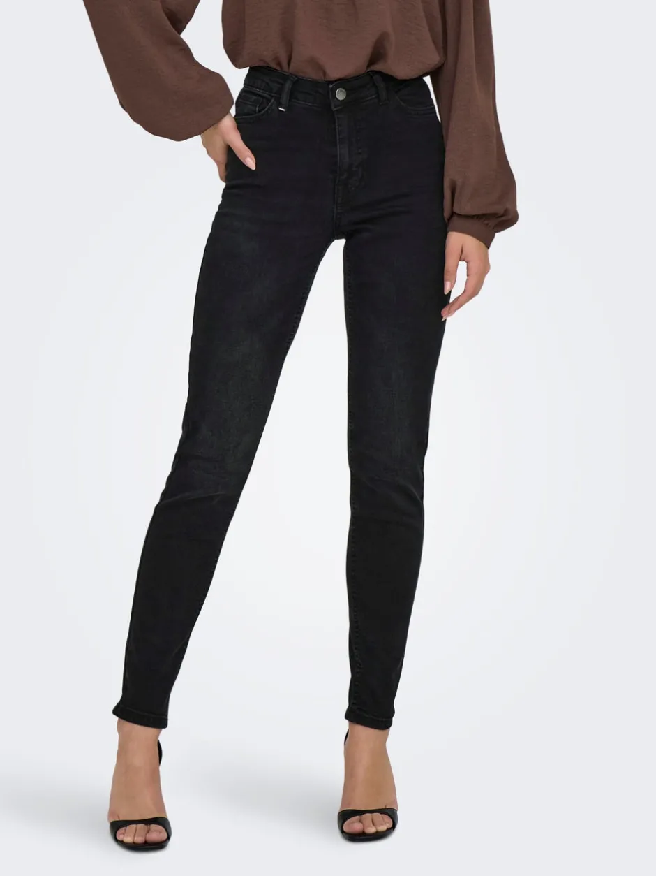 Clearance JDYFINA Mellemhøj talje Skinny fit Ankellængde Jeans Dame Jeans|Jeans