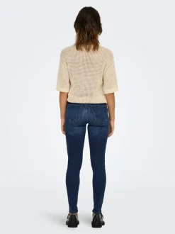 Clearance JDYFINA Mellemhøj talje Skinny fit Ankellængde Jeans Dame Jeans|Jeans