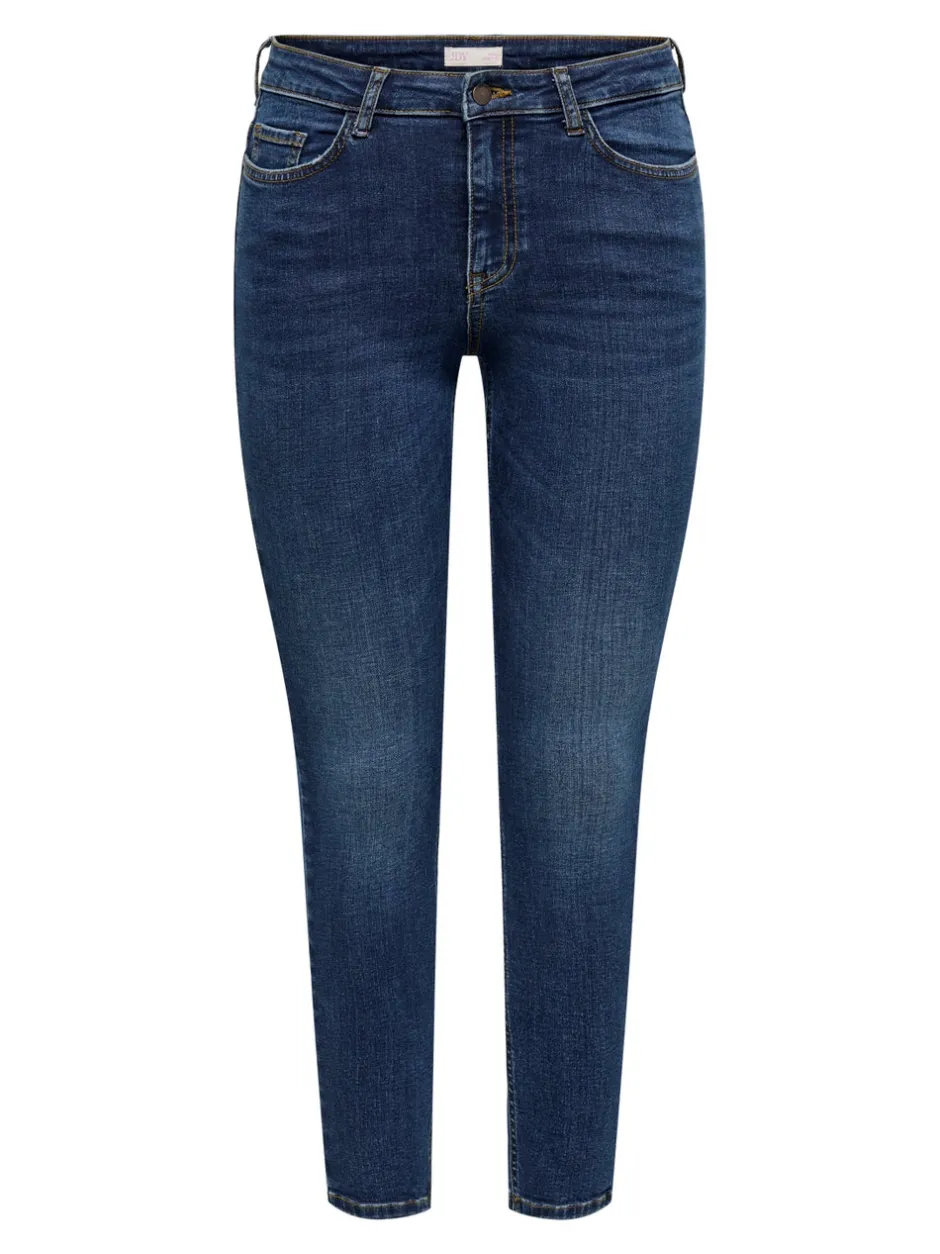 Clearance JDYFINA Mellemhøj talje Skinny fit Ankellængde Jeans Dame Jeans|Jeans