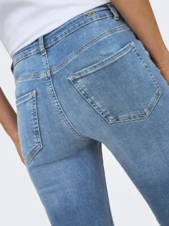Clearance JDYFINA Mellemhøj talje Skinny fit Ankellængde Jeans Dame Jeans|Jeans