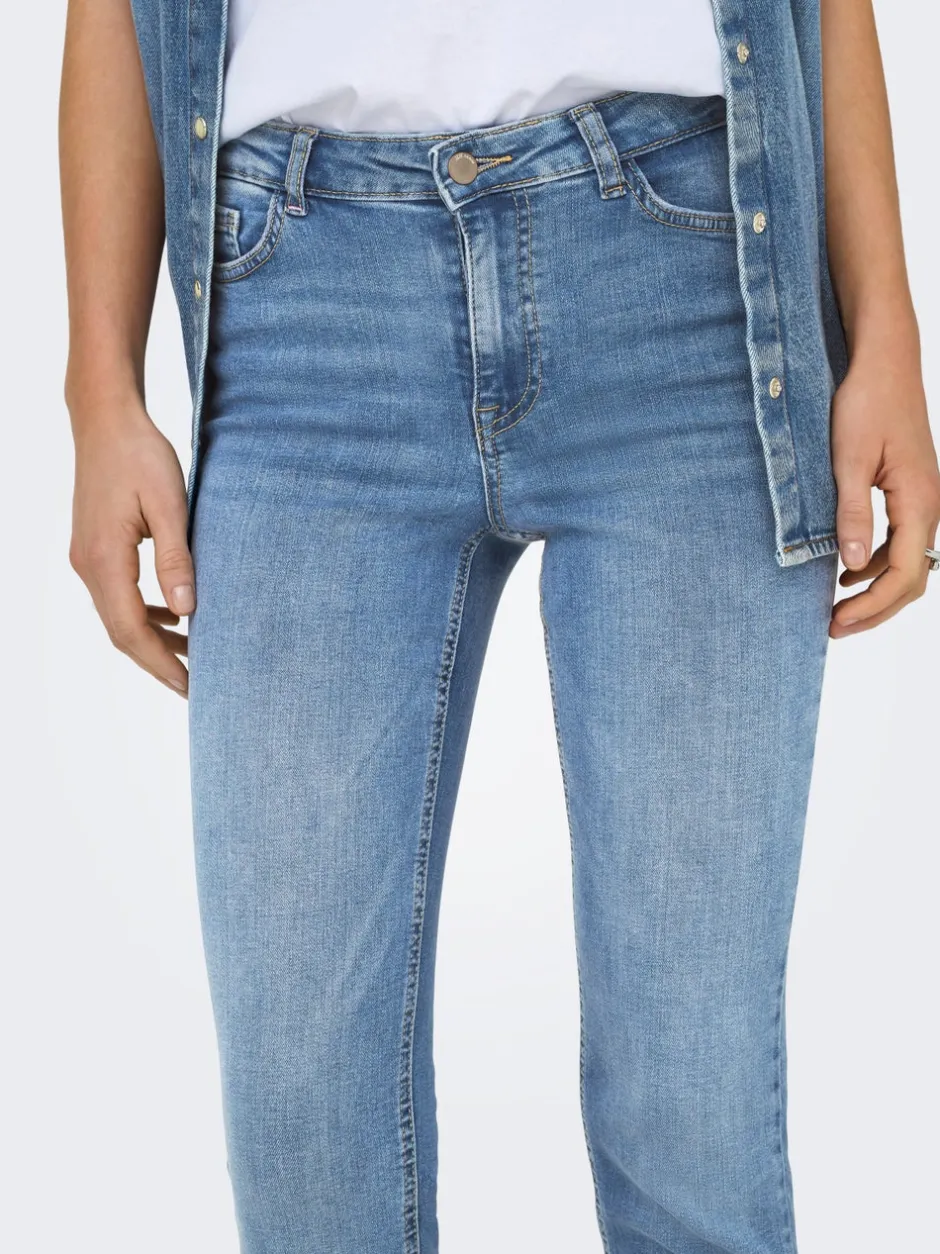 Clearance JDYFINA Mellemhøj talje Skinny fit Ankellængde Jeans Dame Jeans|Jeans