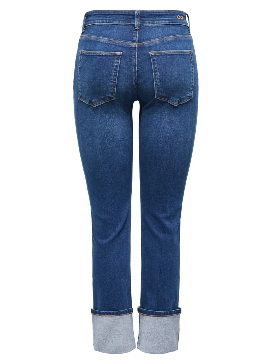 Hot JDYFINA Mellemhøj talje Straight fit Jeans Dame Jeans|Jeans