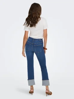 Hot JDYFINA Mellemhøj talje Straight fit Jeans Dame Jeans|Jeans