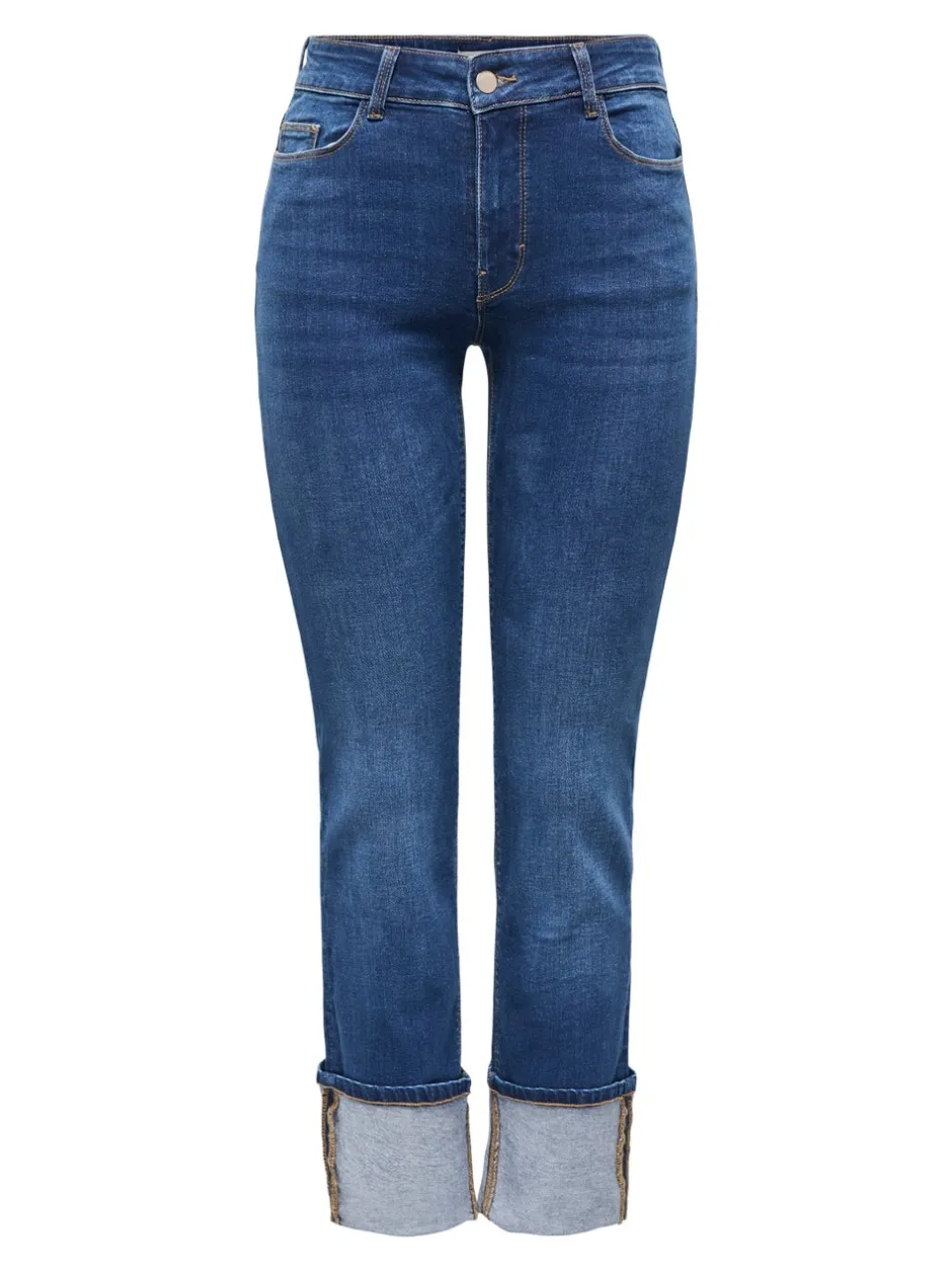 Hot JDYFINA Mellemhøj talje Straight fit Jeans Dame Jeans|Jeans