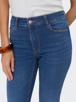 Hot JDYFINA Mellemhøj talje Straight fit Jeans Dame Jeans|Jeans