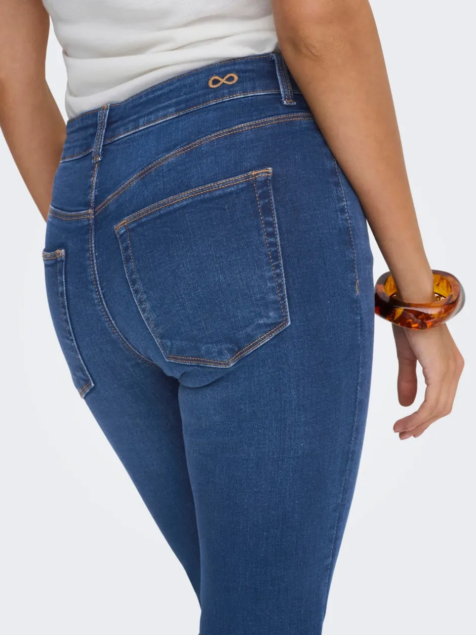 Hot JDYFINA Mellemhøj talje Straight fit Jeans Dame Jeans|Jeans