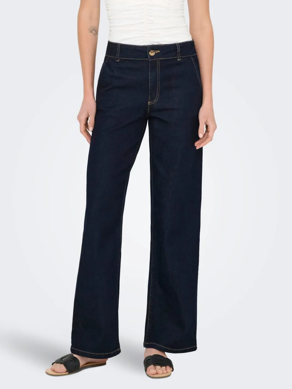 Sale JDYGEGS Høj talje Wide leg fit Jeans Dame Jeans|Jeans