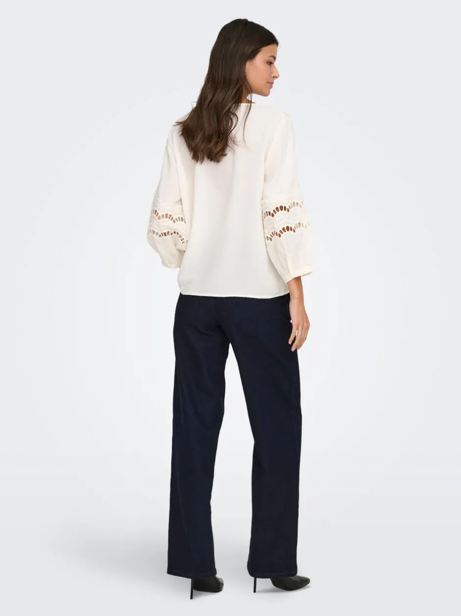 Sale JDYGEGS Høj talje Wide leg fit Jeans Dame Jeans|Jeans