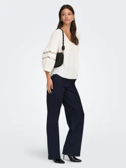 Sale JDYGEGS Høj talje Wide leg fit Jeans Dame Jeans|Jeans