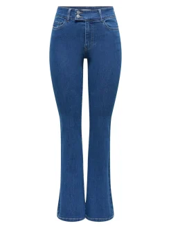 Hot JDYKAREN Mellemhøj talje Flared fit Jeans Dame Jeans|Jeans