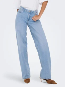 Discount JDYKATIE Lav talje Straight fit Jeans Dame Jeans|Jeans
