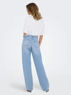 Discount JDYKATIE Lav talje Straight fit Jeans Dame Jeans|Jeans