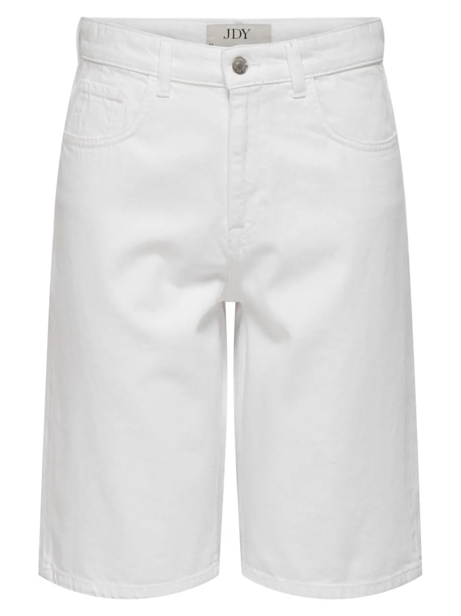 Best JDYLINA Mellemhøj talje Loose fit Bermuda-shorts Dame Shorts|Double Denim