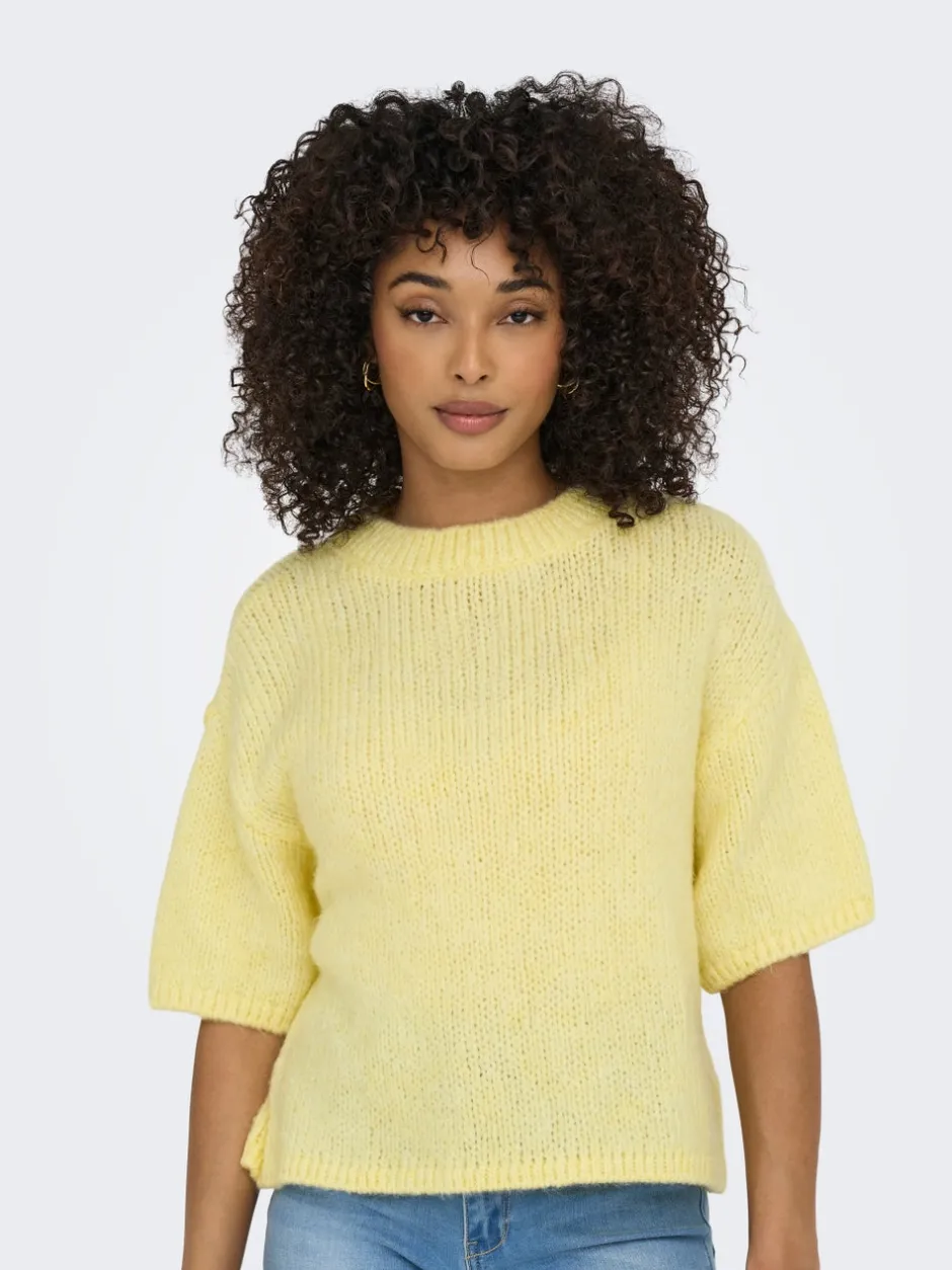Hot JDYLINEA Strikket T-shirt Dame Strik & Cardigans