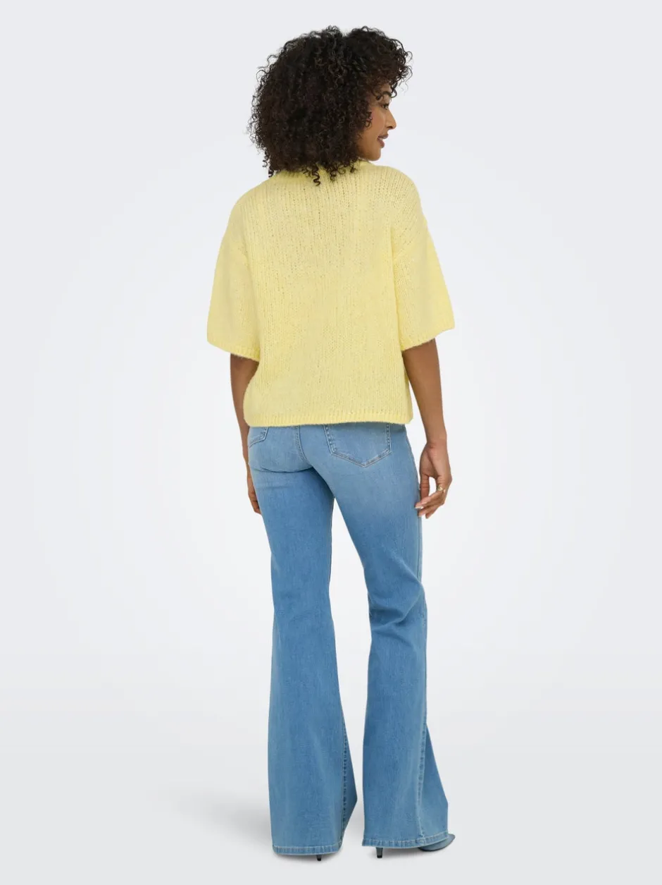 Hot JDYLINEA Strikket T-shirt Dame Strik & Cardigans
