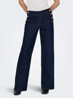 Sale JDYLIZZIE Mellemhøj talje Wide leg fit Jeans Dame Jeans|Jeans