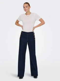 Sale JDYLIZZIE Mellemhøj talje Wide leg fit Jeans Dame Jeans|Jeans