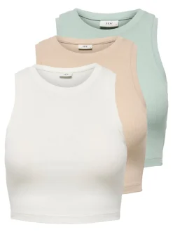 Discount JDYLUCKY 3-pack Tanktop Dame Toppe